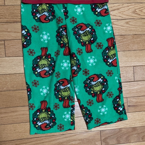 Grinchmas Kids Pajamas - Red and Green - Picture 3 of 4